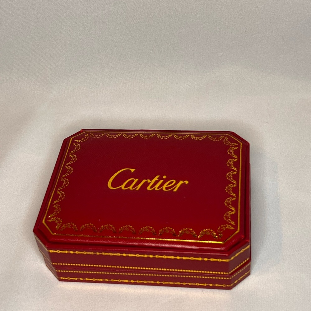 Cartier Red and Gold Jewelry Case